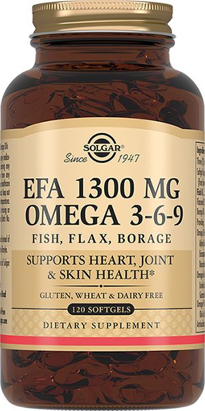 Solgar Комплекс жирных кислот 1300 мг омега 3-6-9, 1300 мг, капсулы, 120 шт. цена