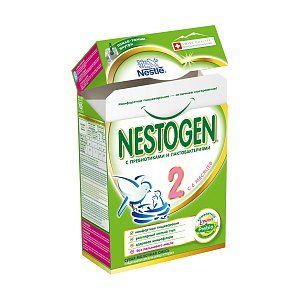 Nestogen 2, для детей с 6 месяцев, смесь молочная сухая, с пребиотиками и лактобактериями, 300 г, 1 шт.