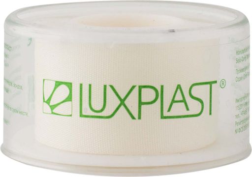 Luxplast Пластырь фиксирующий на шелковой основе, 2,5см х 5м, 1 шт.