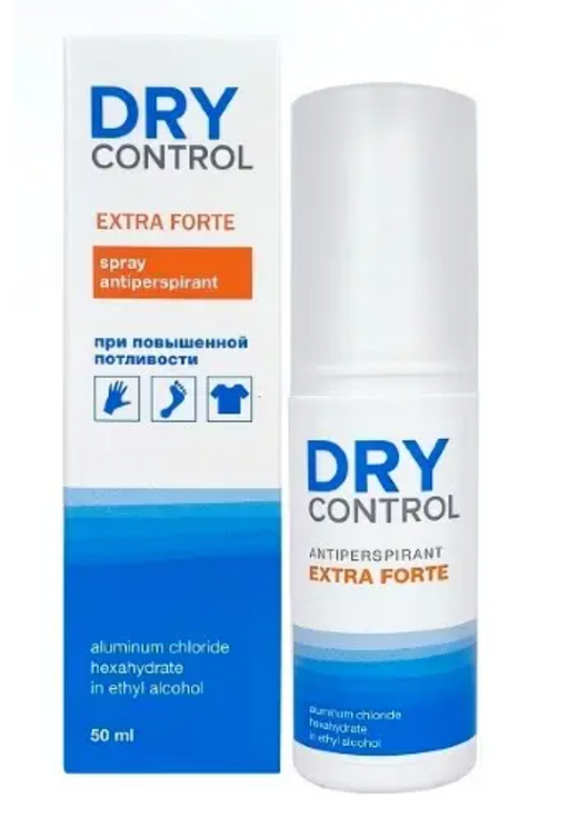 Dry Control Extra Forte спрей антиперспирант, 50 мл, 1 шт.