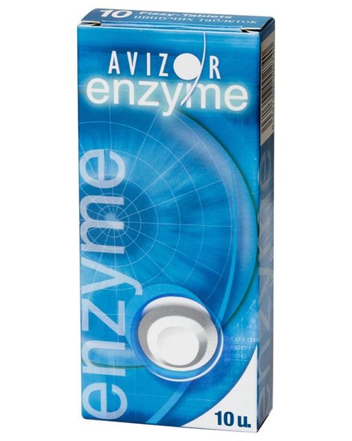 Avizor Enzyme Таблетки для уходу за контактными линзами, таблетки для приготовления раствора для местного применения, 10 шт. цена