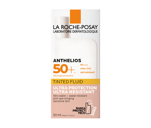 La Roche-Posay Anthelios SPF50+ флюид тонирующий солнцезащитный, крем для лица, 50 мл, 1 шт. цена