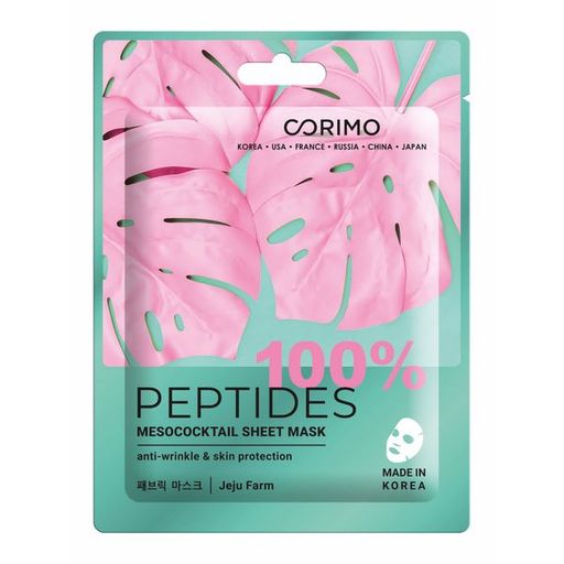 Corimo Peptides Маска тканевая для лица мезококтейль, маска для лица, 22 г, 1 шт.