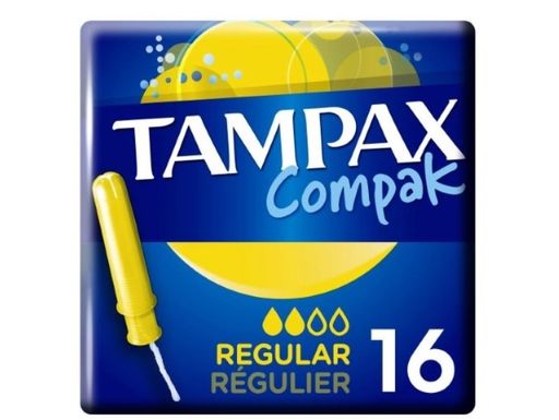 Tampax Compak regular тампоны с аппликатором, 16 шт.