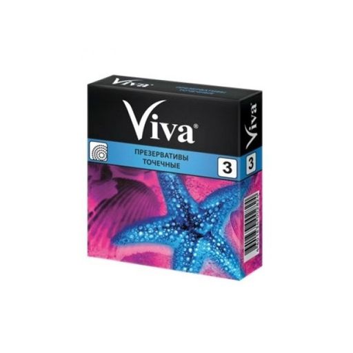 Презервативы Viva, презерватив, точечный, 3 шт. цена