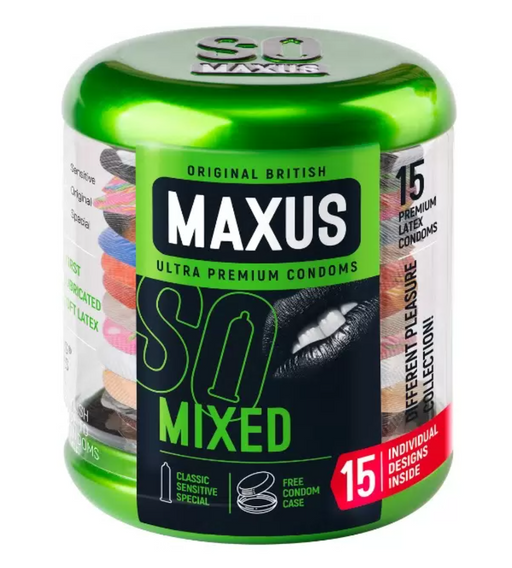 Maxus Презервативы Mixed, презервативы, 15 шт.