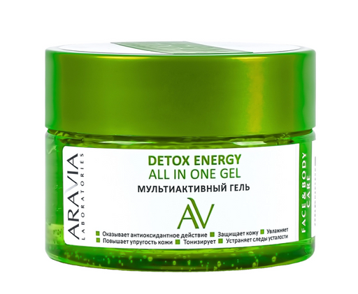 Aravia Laboratories Detox Energy Гель мультиактивный, гель, для лица и тела, 250 мл, 1 шт.