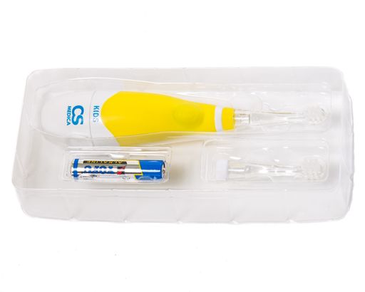 Электрическая зубная щетка звуковая CS Medica CS-561 Kids, 2 насадки, 1 шт.