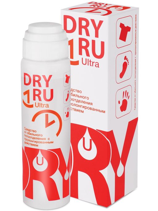 Dry Ru Ultra средство от обильного потоотделения с пролонгированным действием, 50 мл, 1 шт. цена