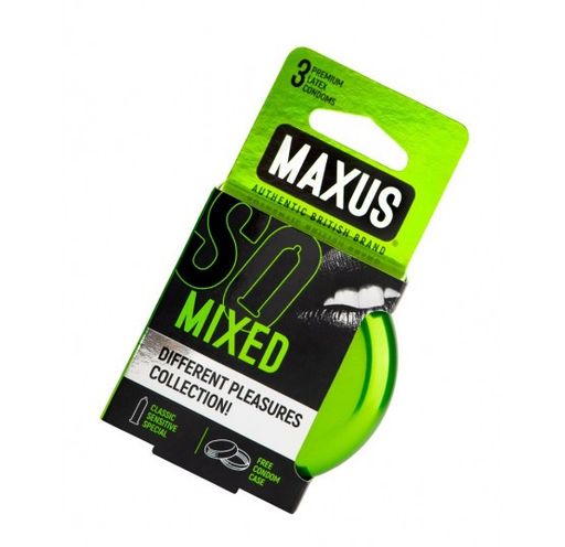 Maxus Презервативы Mixed, презервативы, 3 шт.