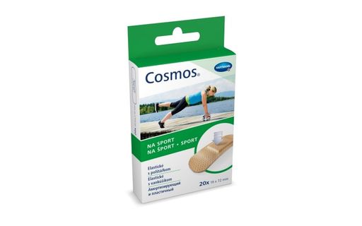 Cosmos Sport Пластырь, 1размер, пластырь медицинский, амортизирующий, 20 шт.