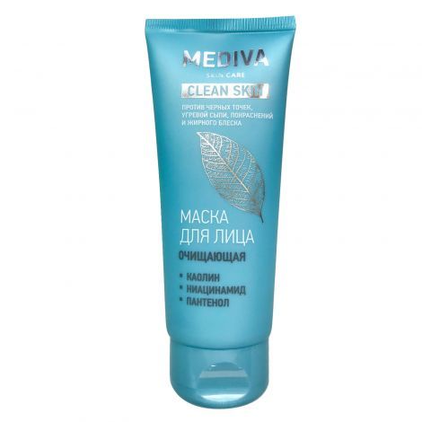 Mediva Clean Skin Маска для лица, маска для лица, очищающая, 75 мл, 1 шт.
