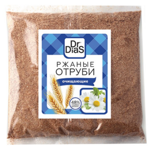 Dr.DiaS Отруби ржаные, очищающие, 200 г, 1 шт.