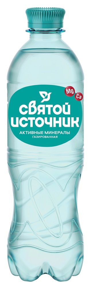 Святой Источник Вода Активные минералы, газированная, 0.5 л, 1 шт. цена